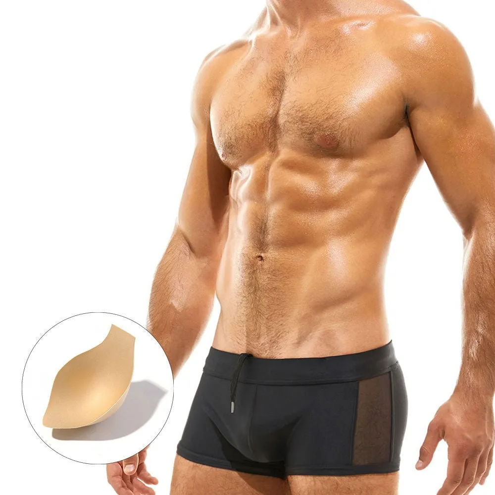 Mesh Peekaboo Swim Trunks