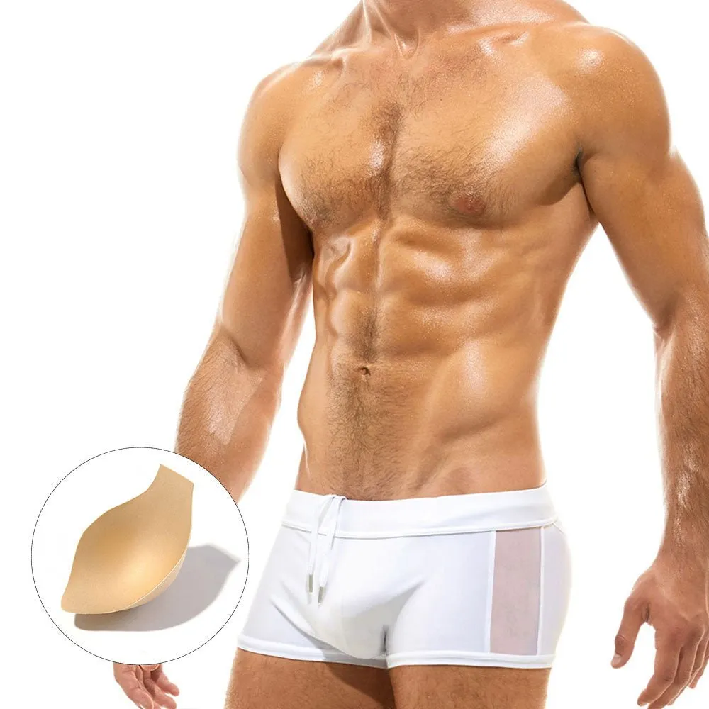 Mesh Peekaboo Swim Trunks