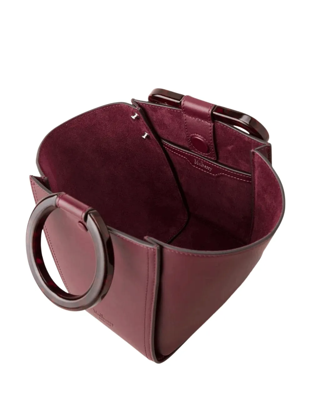 Mini Rider's Top Handle Silky Calf (Black Cherry)