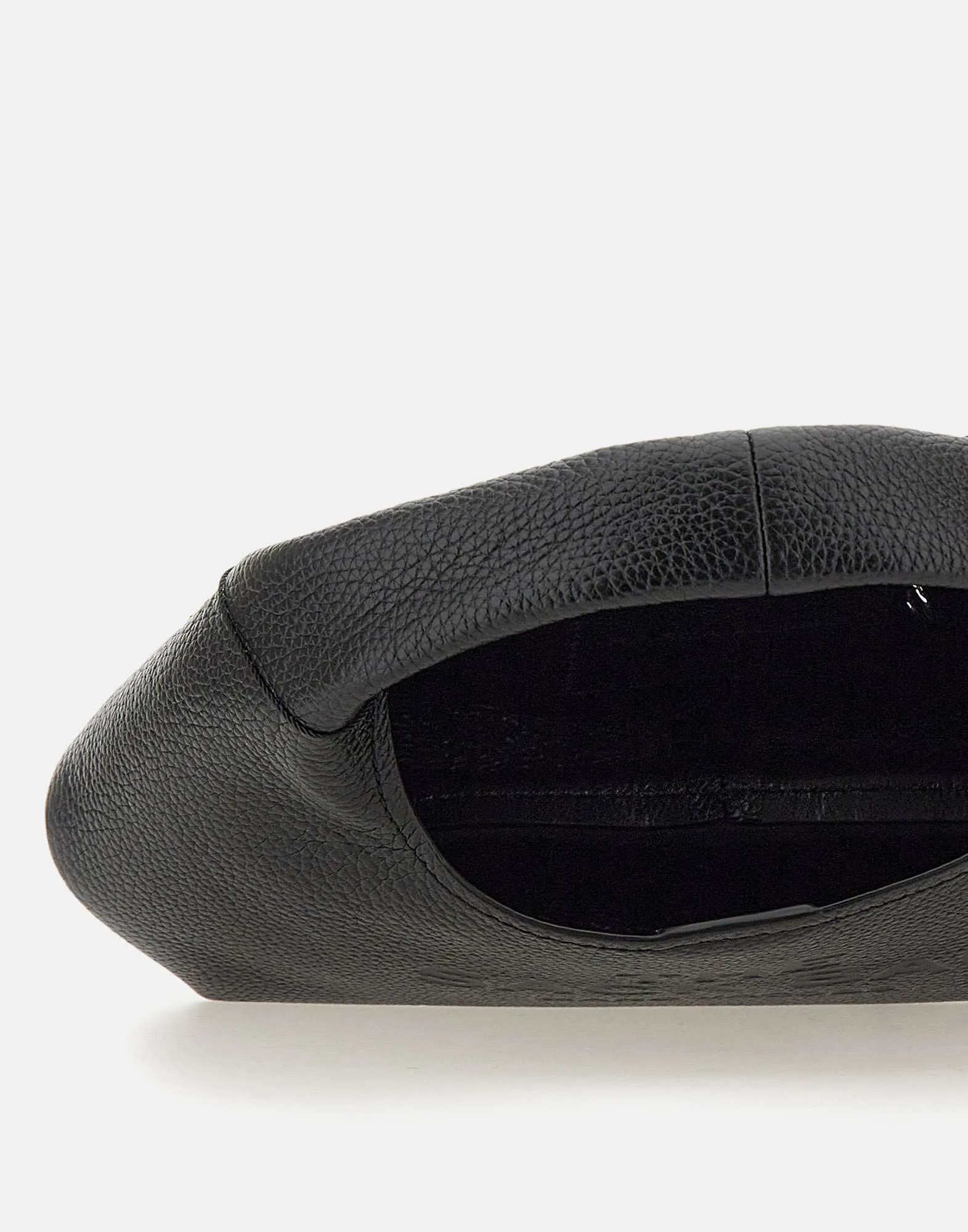 Mini Sack Bag in Black Leather