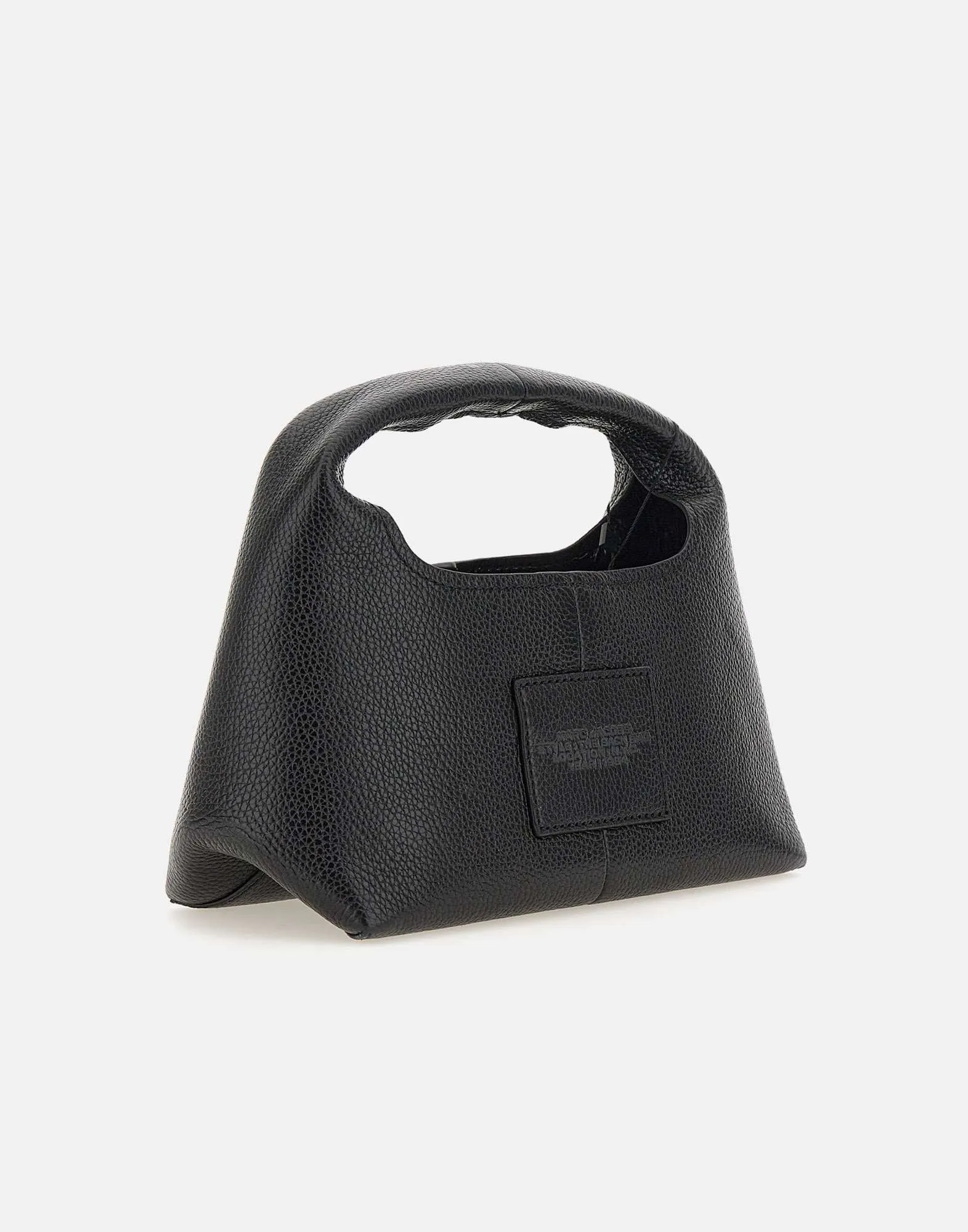 Mini Sack Bag in Black Leather
