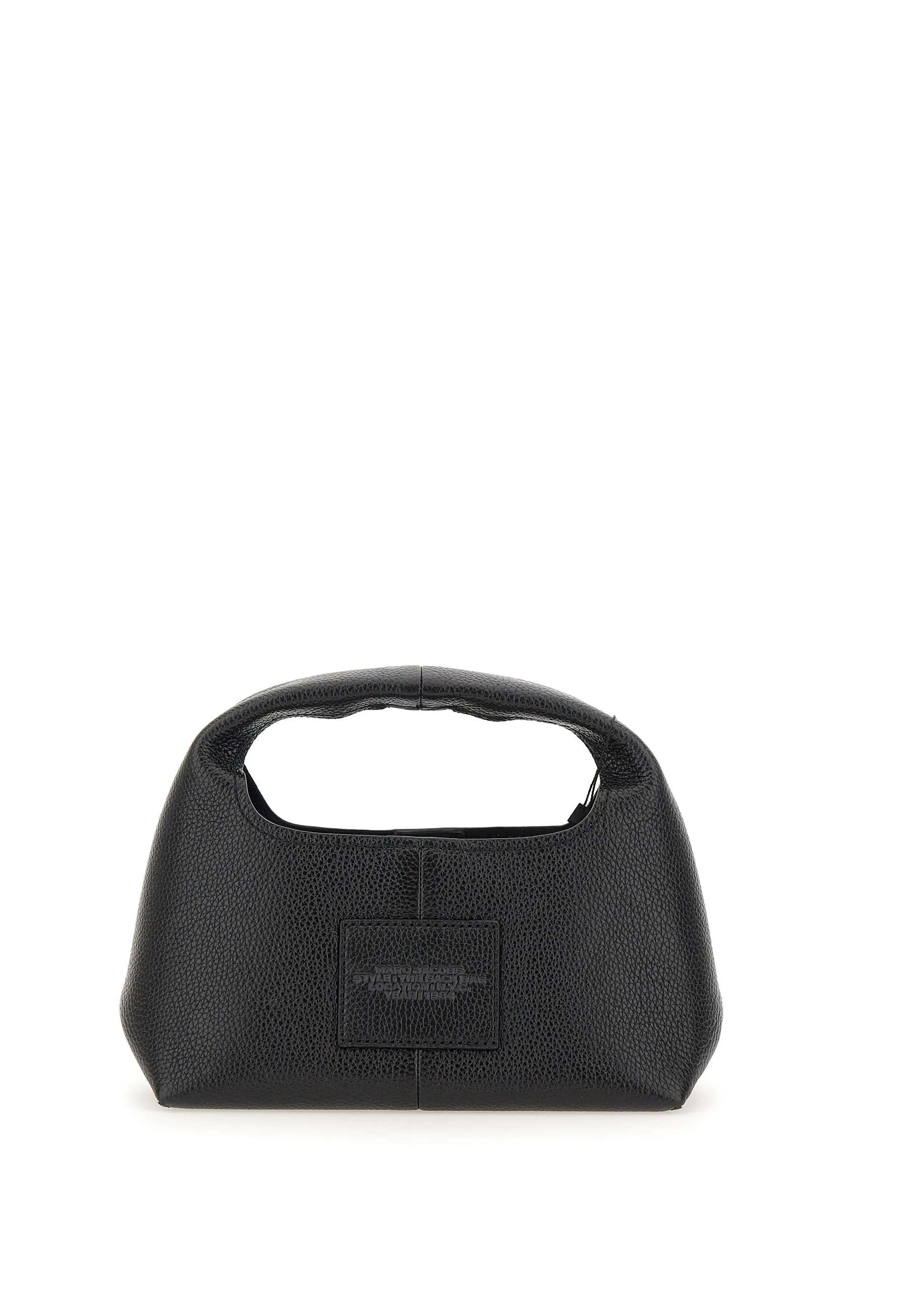 Mini Sack Bag in Black Leather