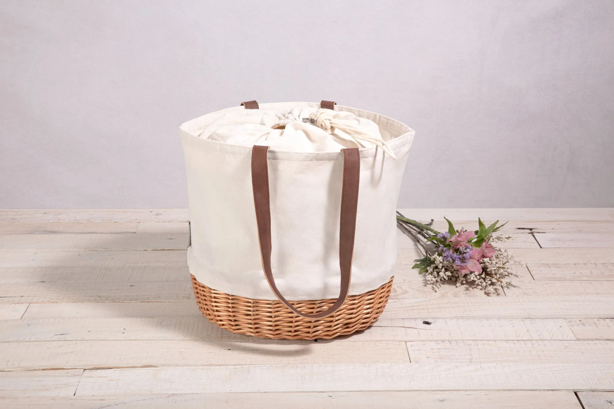 Mizzou Tigers - Coronado Canvas and Willow Basket Tote