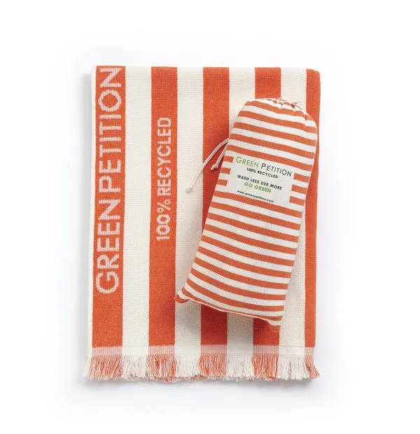 Orange Beach Towel