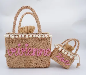 Personalized mommy and me bag