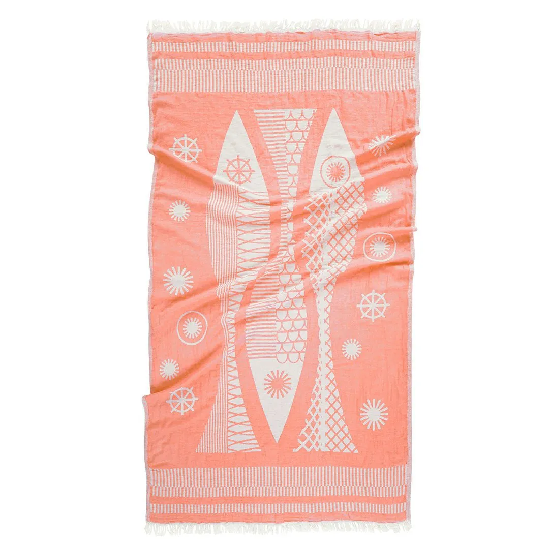 Pesce Fish Turkish Towel - RT816
