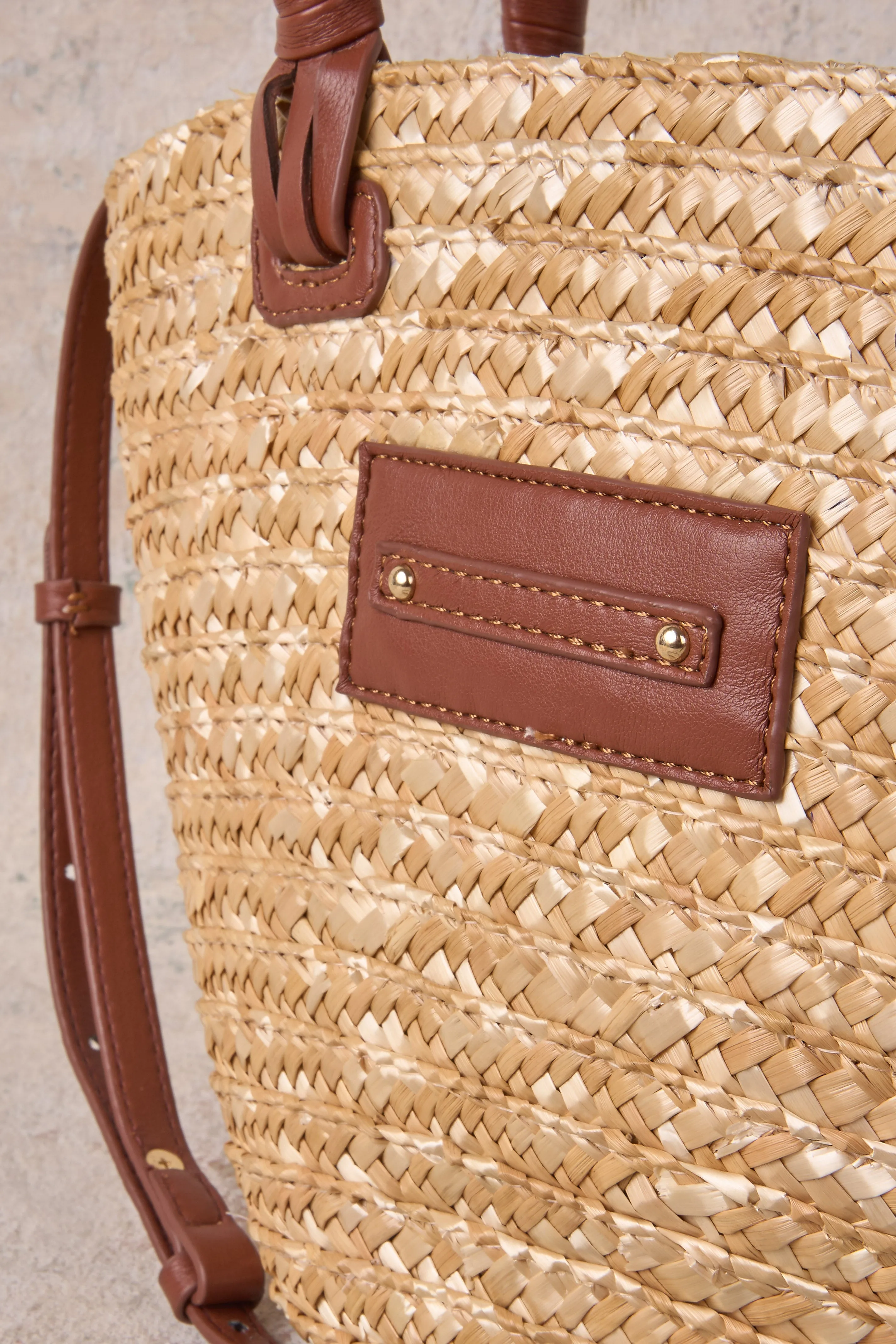 Petite Basket Bag - Natural