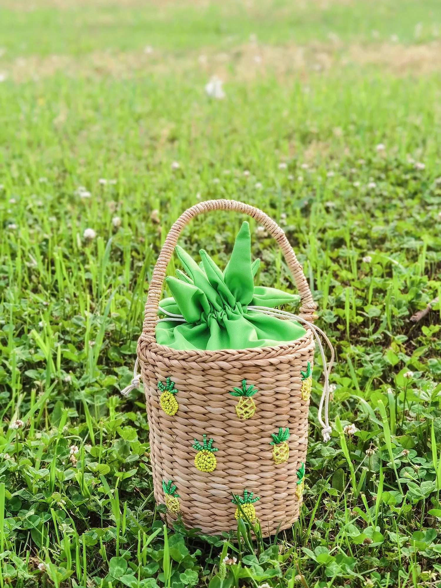 Pineapple Straw Bag