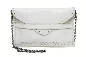 Polka Leather Clutch