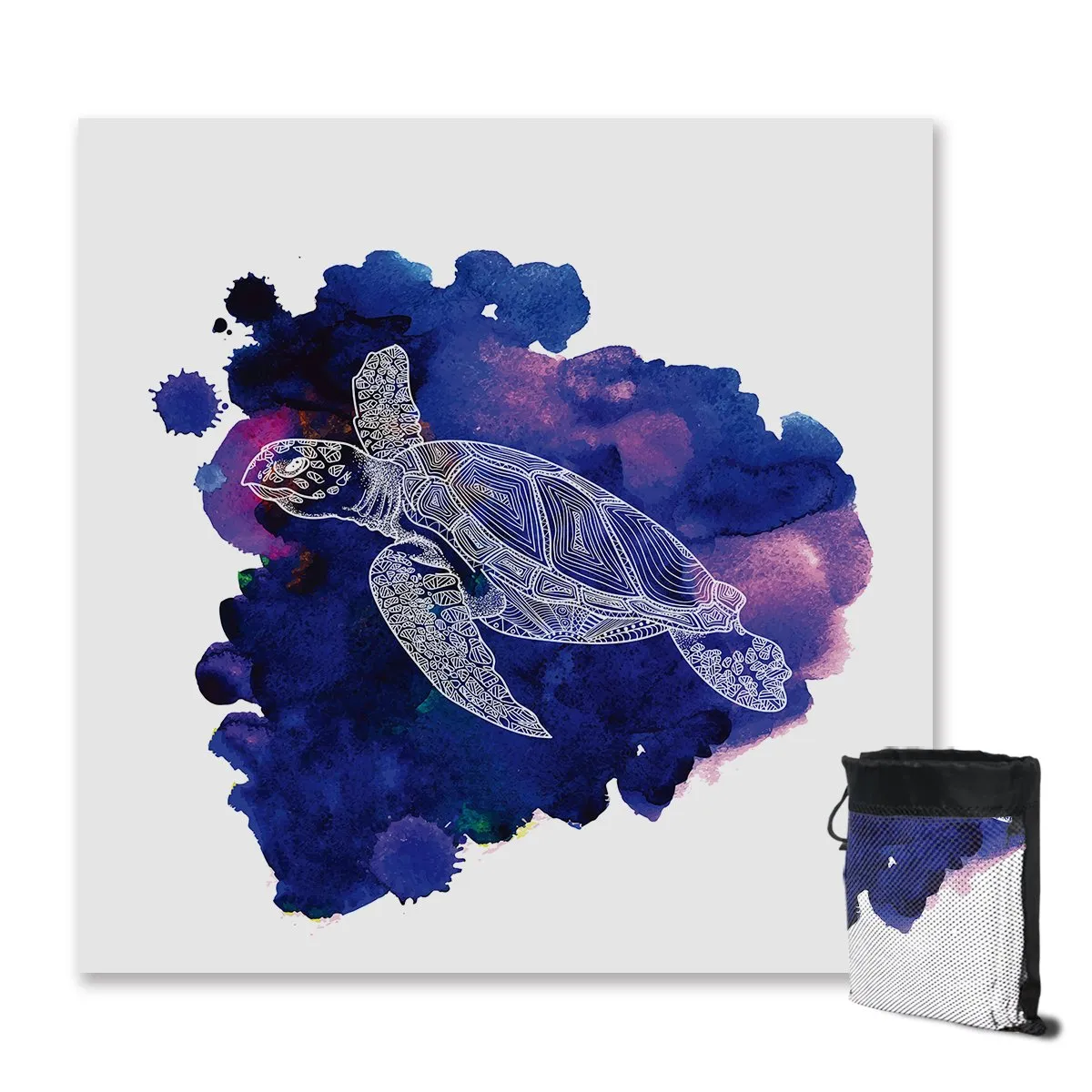 Purple Turtle Sand Free Towel