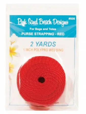 Purse Strapping -  Red - PSB508