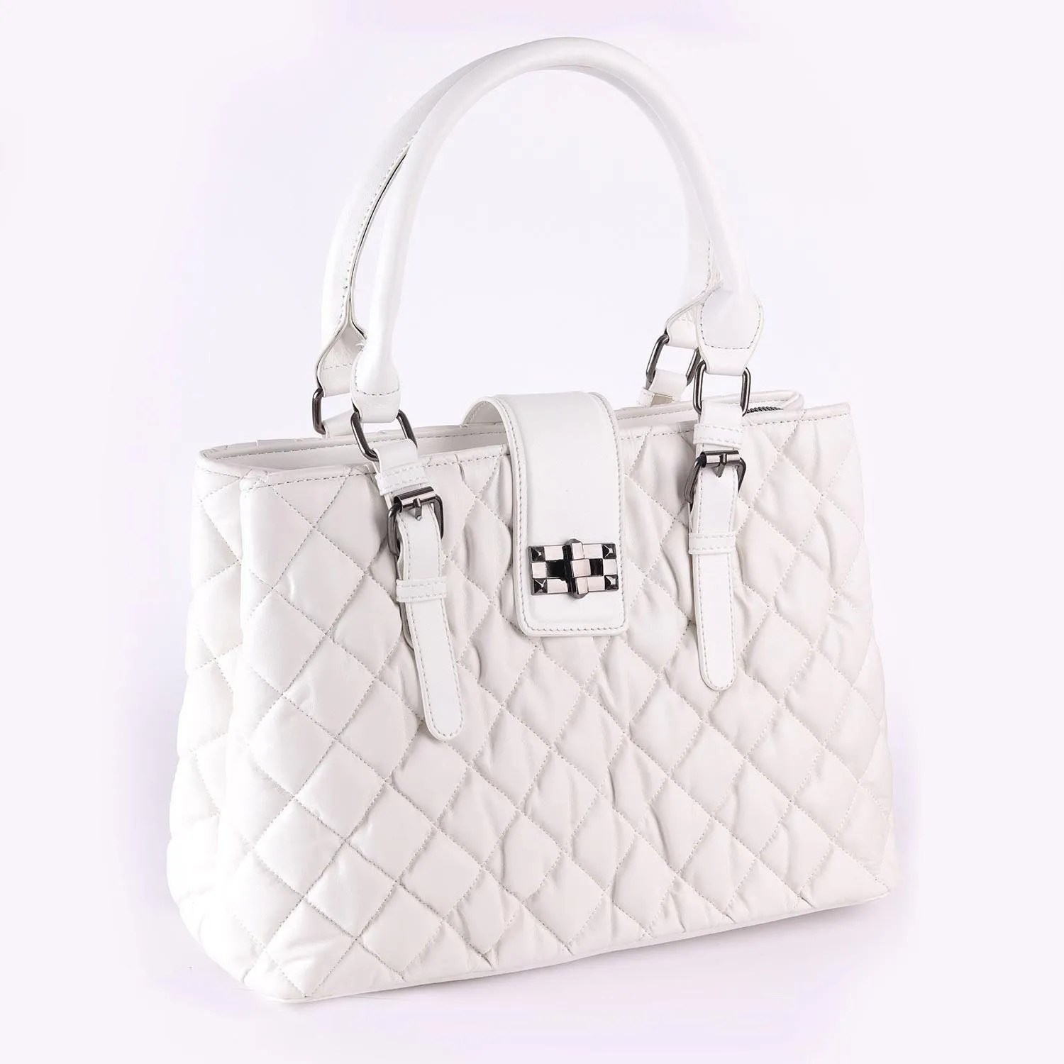 Ribbed Leather Shoulder Bag (4090) - Mr Joe