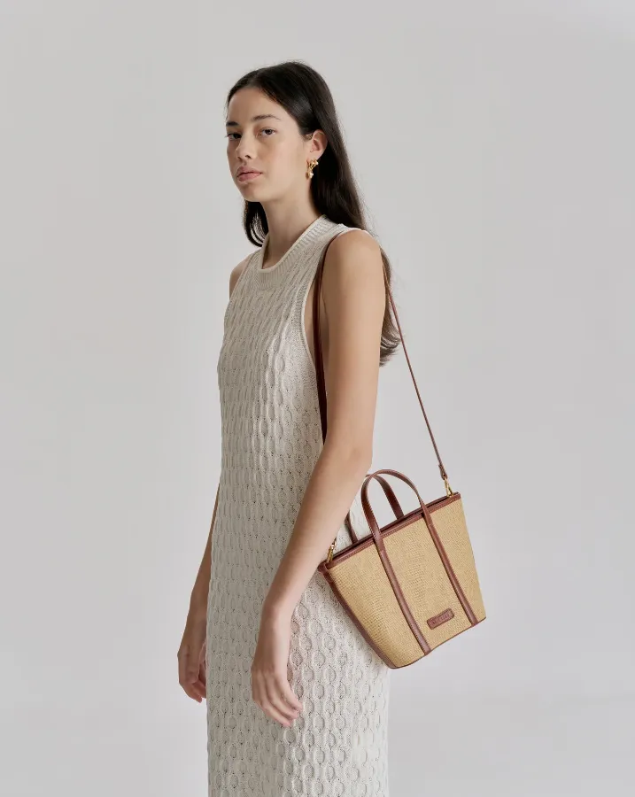 Ritual Small Tote Bag Natural/Saddle