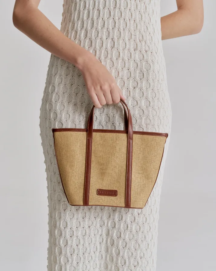 Ritual Small Tote Bag Natural/Saddle