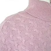 Roll Neck Basket Weave Poncho