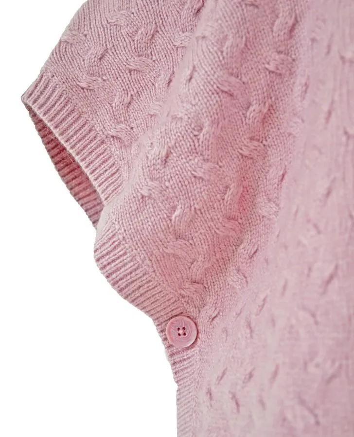 Roll Neck Basket Weave Poncho