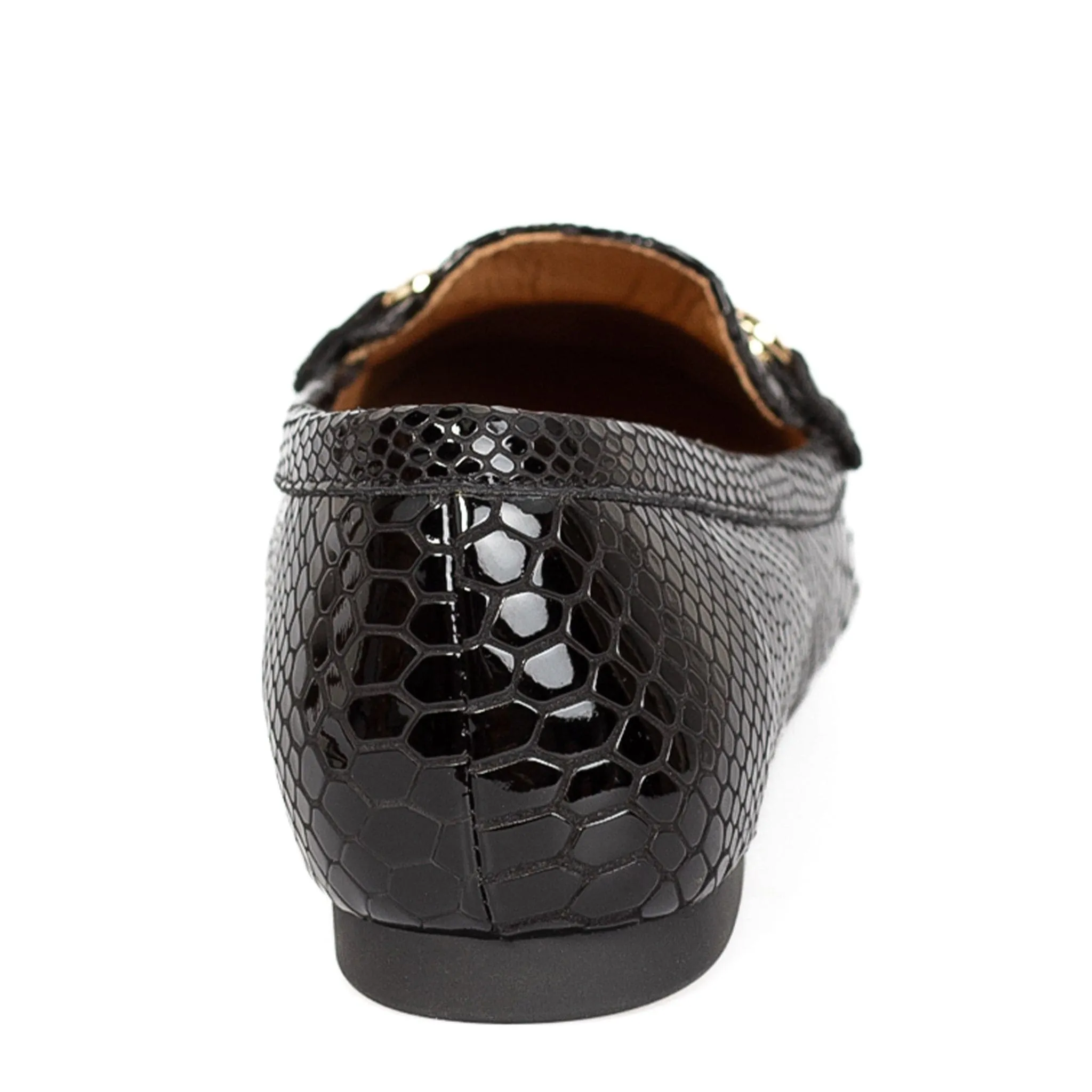 ROMEO Black Patent Croc