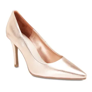 Sally Heel in Rose Gold Leather
