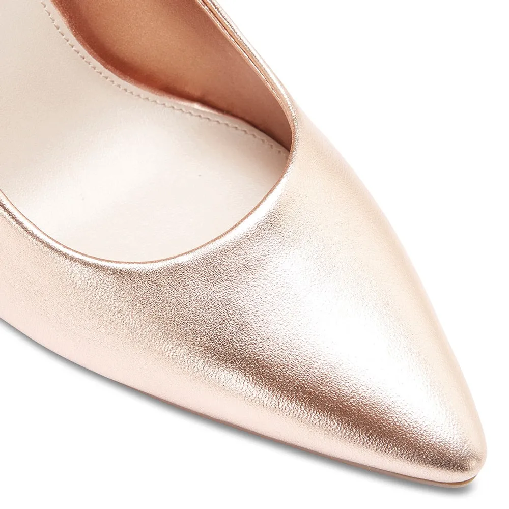 Sally Heel in Rose Gold Leather