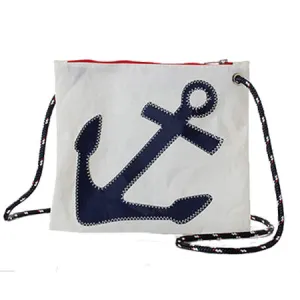 SEA BAGS CROSSBODY BAG SLIM NAVY ANCHOR