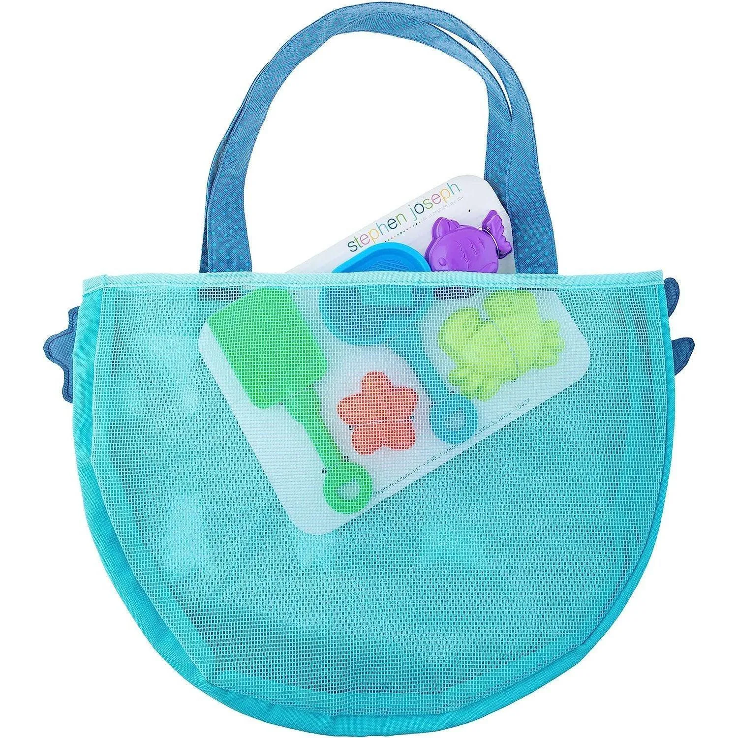 Stephen Joseph, Beach Tote with 6 Piece Sand Toys - Sea Monster
