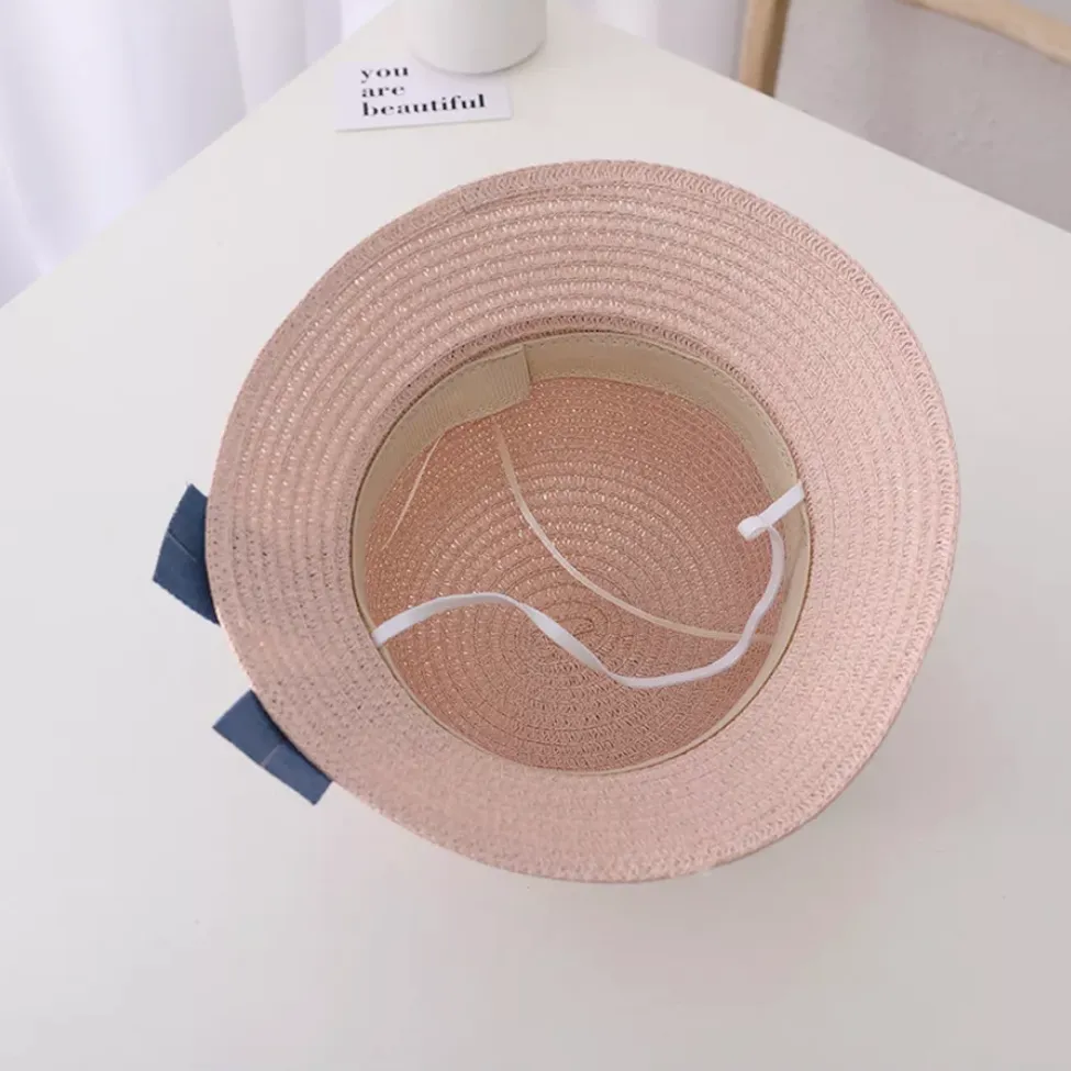 Summer Straw Hat and Sling Bag Set