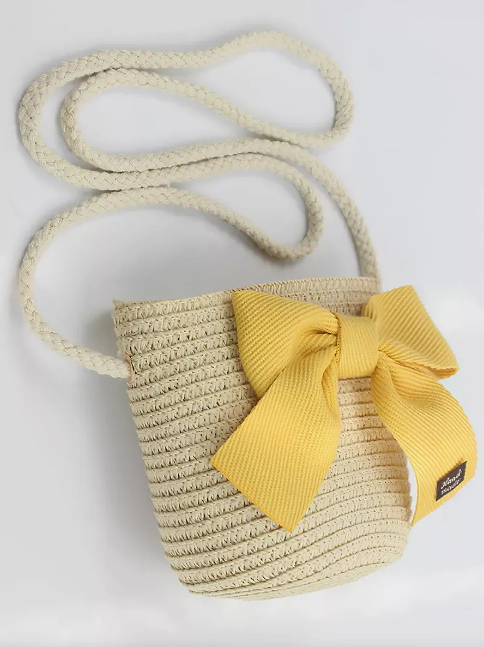 Summer Straw Hat and Sling Bag Set