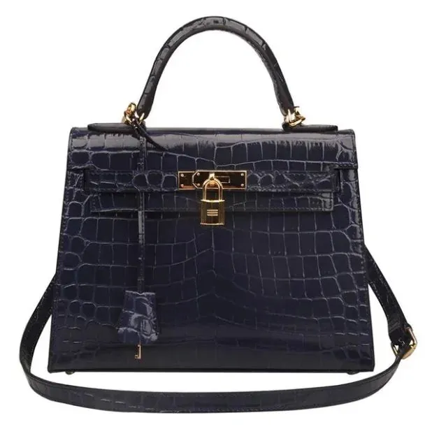 The Los Angeles Genuine Cow Leather Crocodile Bag