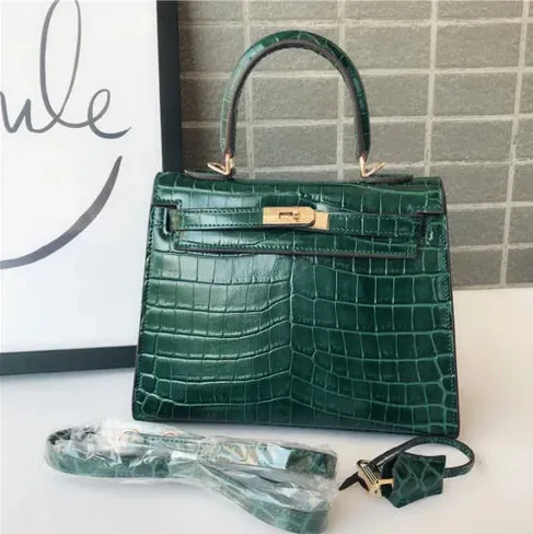The Los Angeles Genuine Cow Leather Crocodile Bag