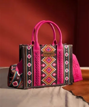 WG2202-8120HPK Wrangler Southwestern Small Canvas Tote/Crossbody