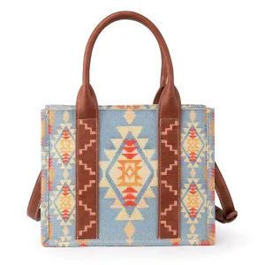 WG2202-8120SBR Wrangler Southwestern Print Small Canvas Tote/Crossbody