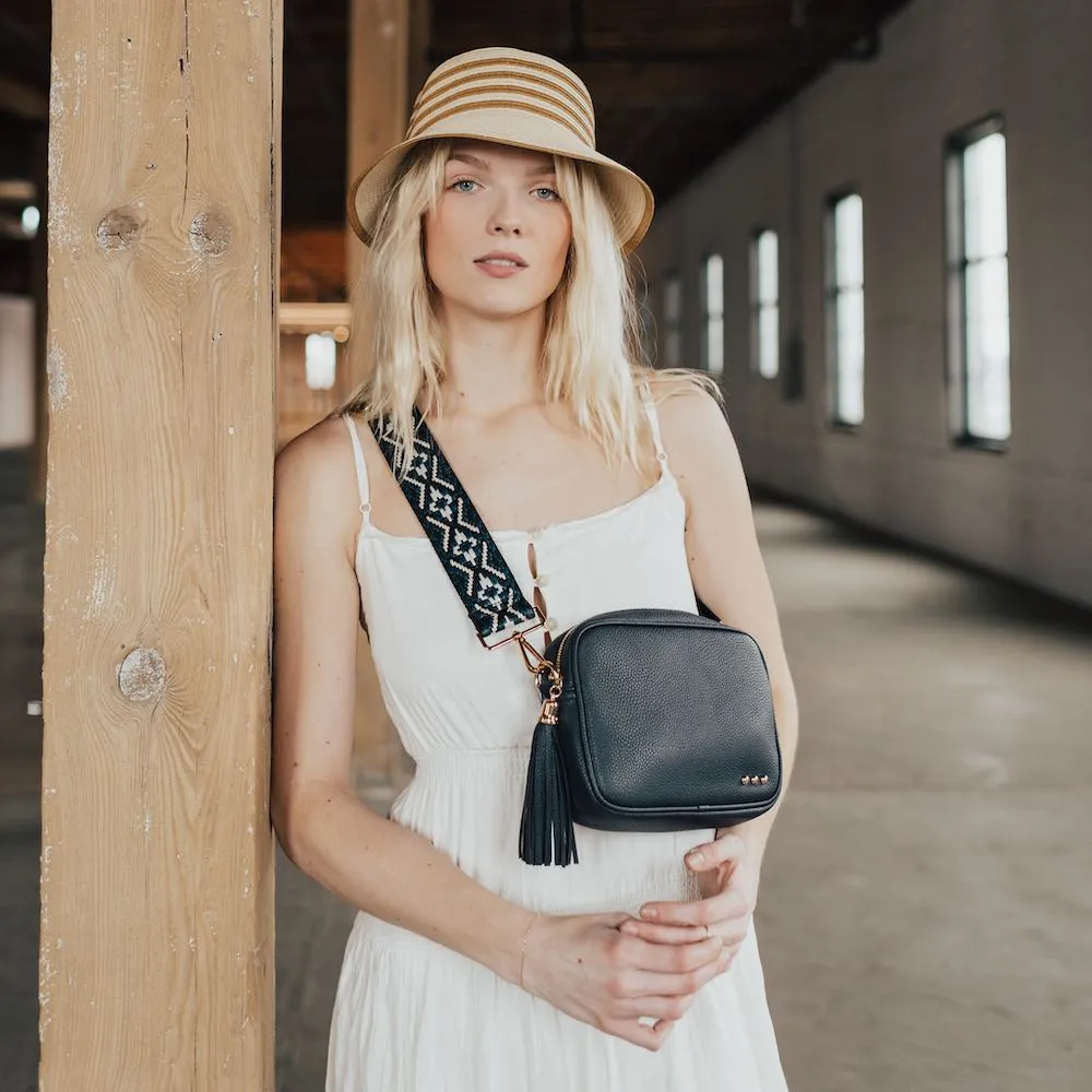 Willow Camera Crossbody Bag in Black