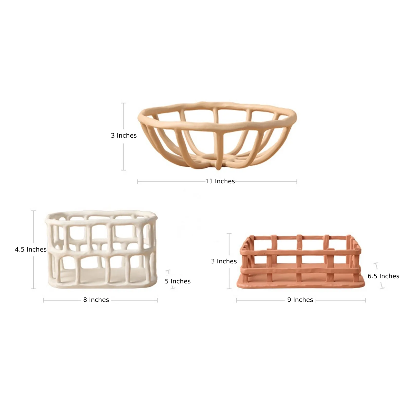 Woven Resin Fruit Basket