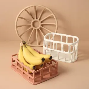 Woven Resin Fruit Basket