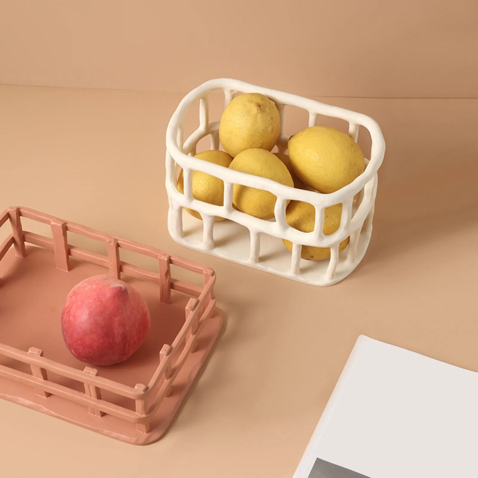 Woven Resin Fruit Basket