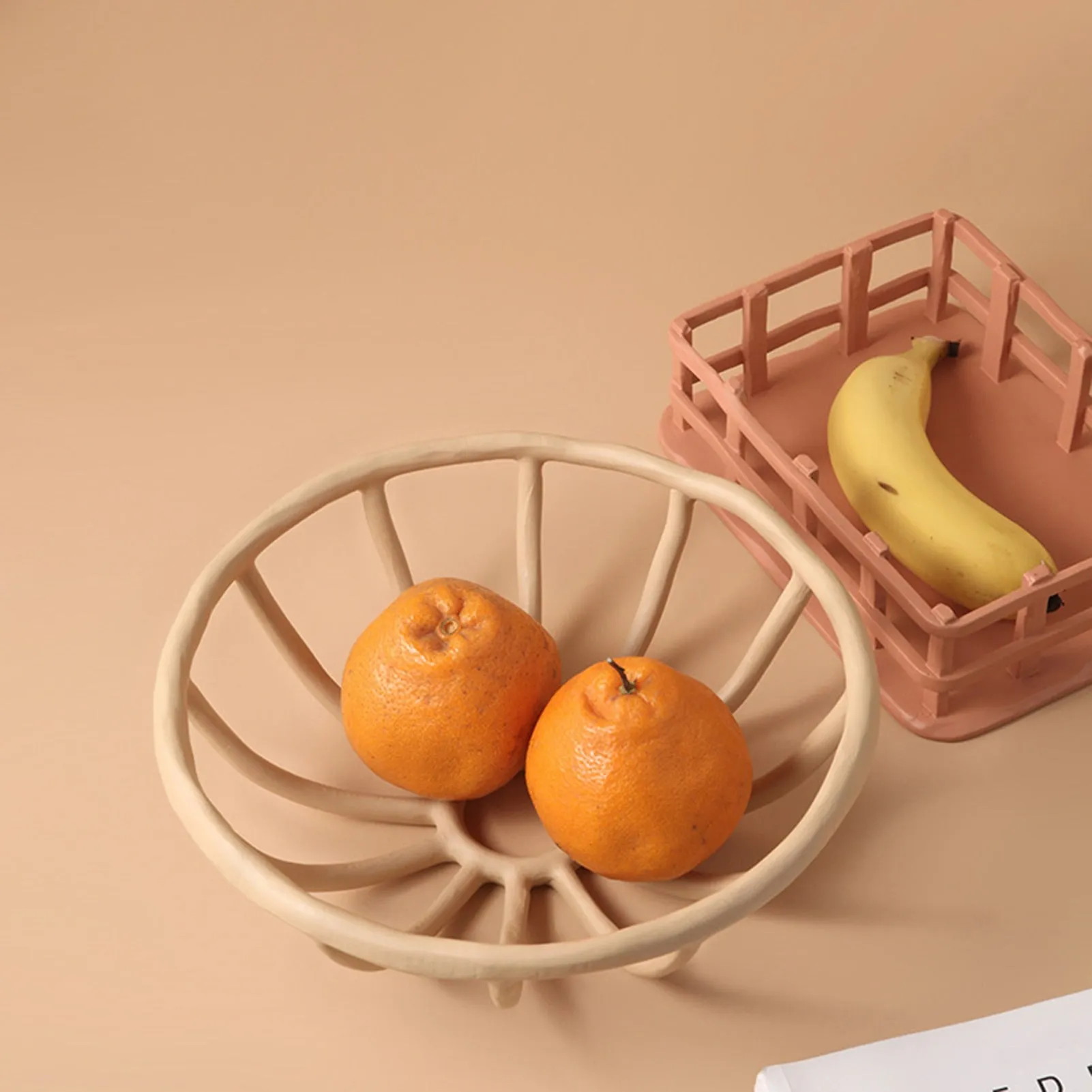 Woven Resin Fruit Basket
