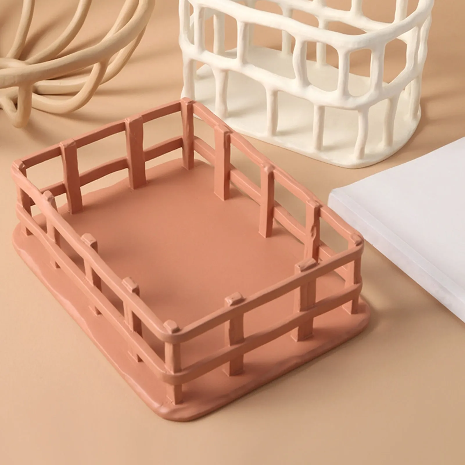 Woven Resin Fruit Basket