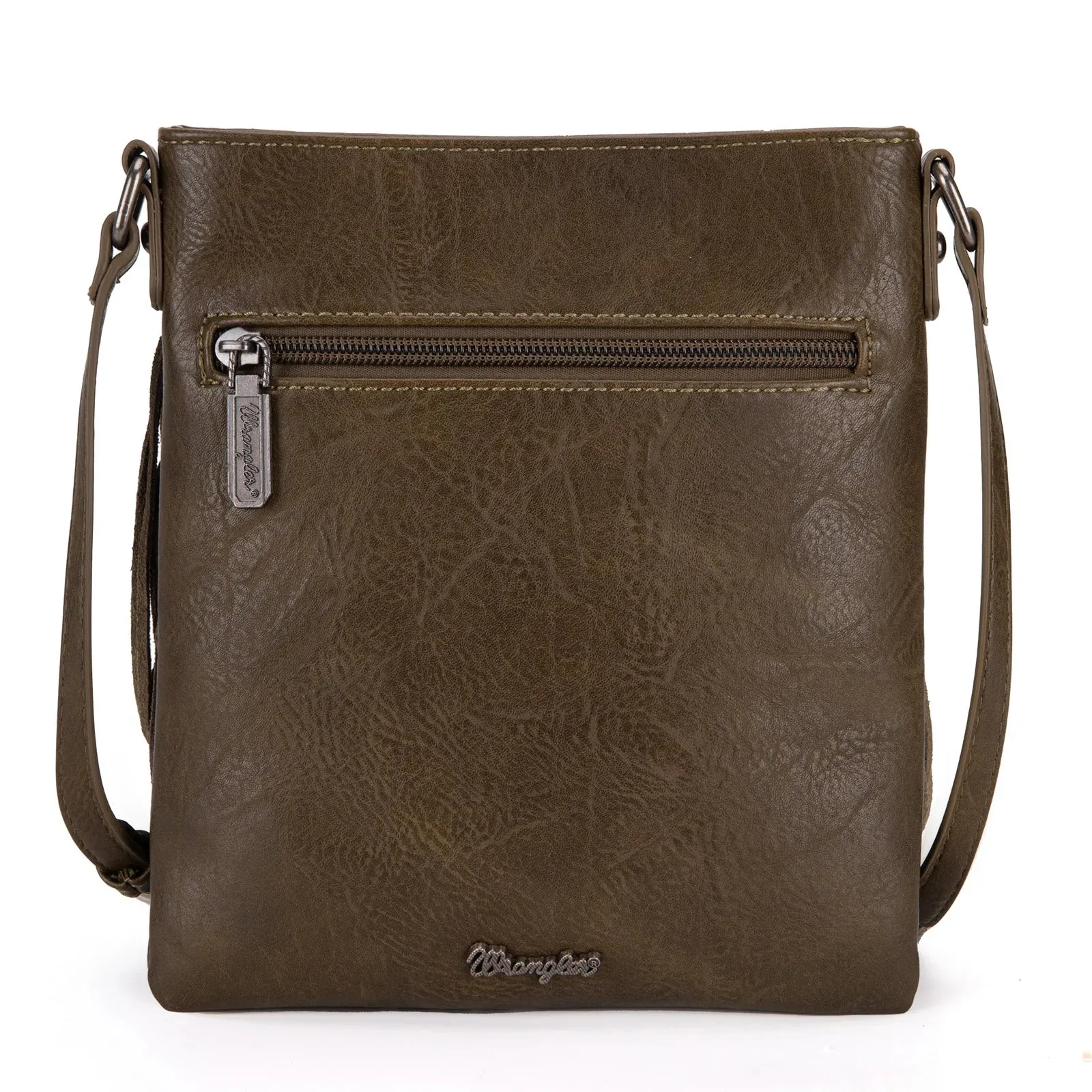 Wrangler Pocket Fringe Crossbody- Green